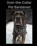 Goth Pet Bandana - Skulls