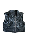 Upcycled Clothing - Motörhead Faux Leather Vest S