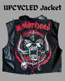 Upcycled Clothing - Motörhead Faux Leather Vest S
