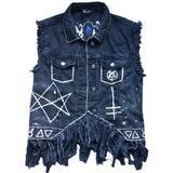 REDUCED Upcycled Clothing - Blessed Witch Bleached Jacket