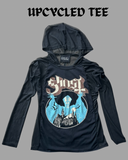 Upcycled Clothing - Ghost Mesh Hooded Tee