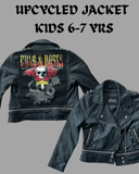 KIDS 6-7YRS Upcycled Clothing - Guns N Roses