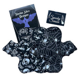 Reusable Sanitary Towels - Goth Bat Wings