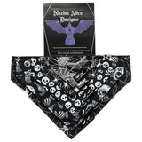 Goth Pet Bandana - Spiderwebs