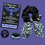 Dangle Scrunchie - Bats and Crows