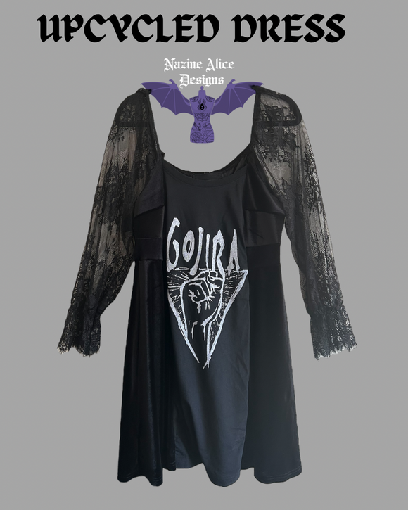 Upcycled - Gojira Lace Dress