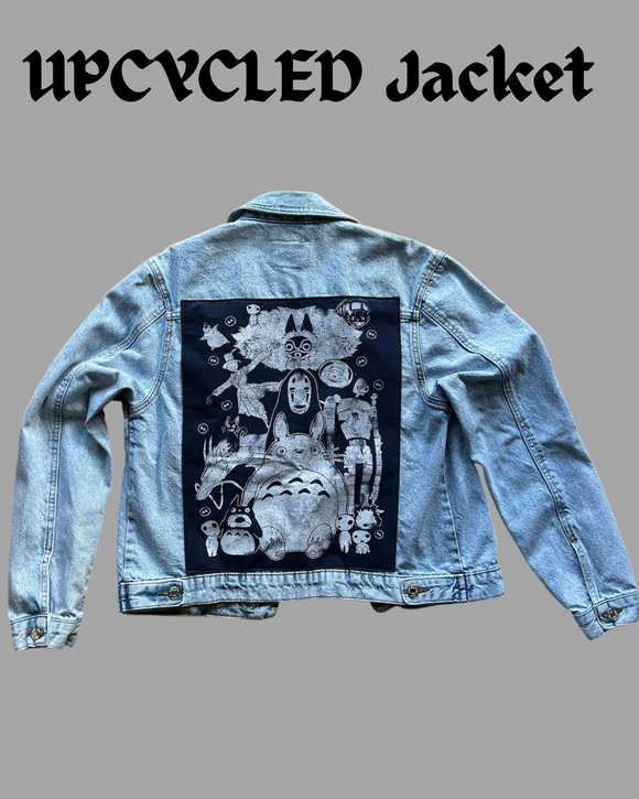 Upcycled Clothing - Studio Ghibli Jacket S