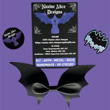 Bow Clips- Batwing Leatherette