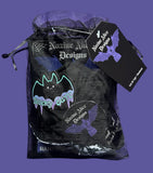 Dangle Scrunchie - Bats and Crows