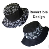 Reversible Hat -   Trick or Treat Goth Summer Hat