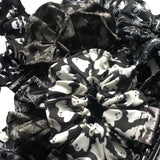 A bundle of the hair scrunchies in the different gothic fabrics. Available to multibuy in different fabric prints to your choice. A perfect gothic gift for alternative hair lovers.